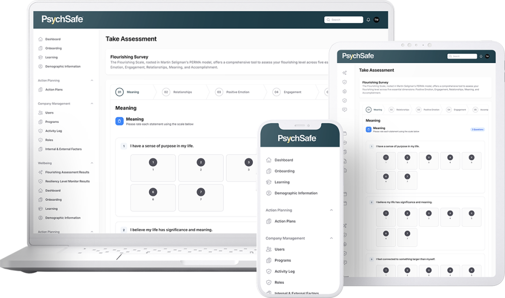 PsychSafe on devices